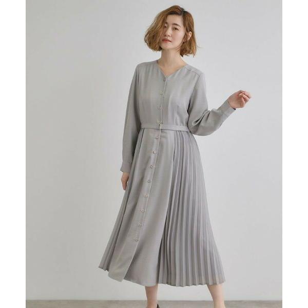grove / グローブ サイドプリーツシャツワンピース