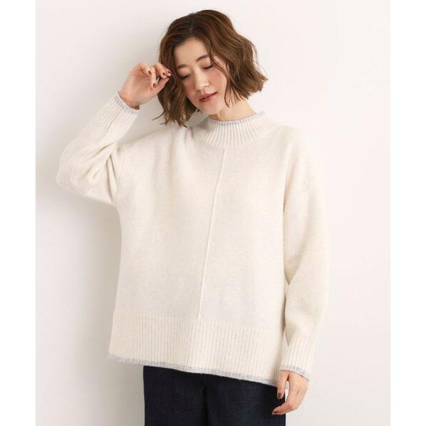 grove / グローブ 【洗える】ふんわりウール混オーバーサイズニット