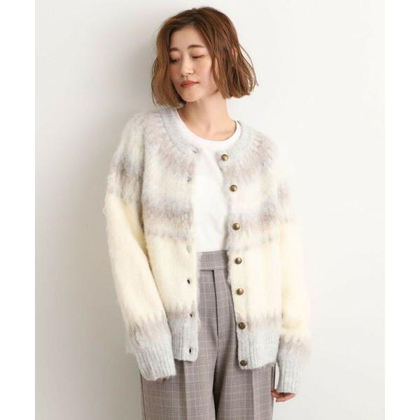 grove / グローブ 求心柄ジャカードニットカーディガン