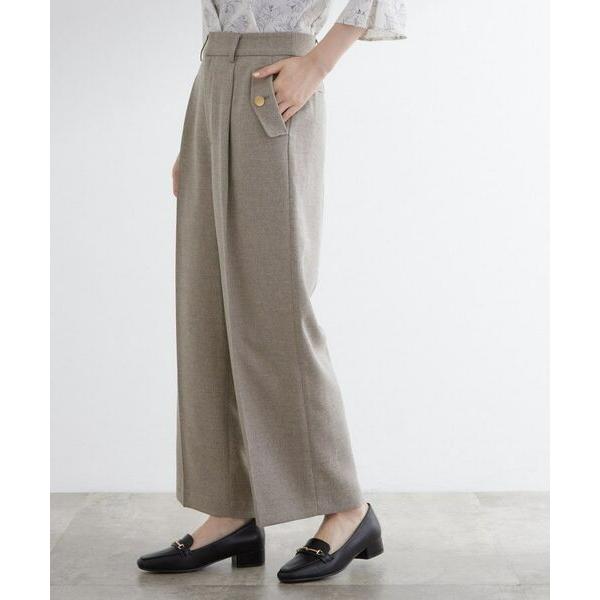 grove / グローブ 【洗える】着回し優秀！フラップポケットワイドパンツ