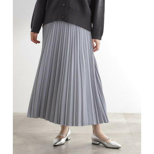 grove / グローブ すっきり見えて、やさしく揺れる。大人のスエードライクプリーツスカート