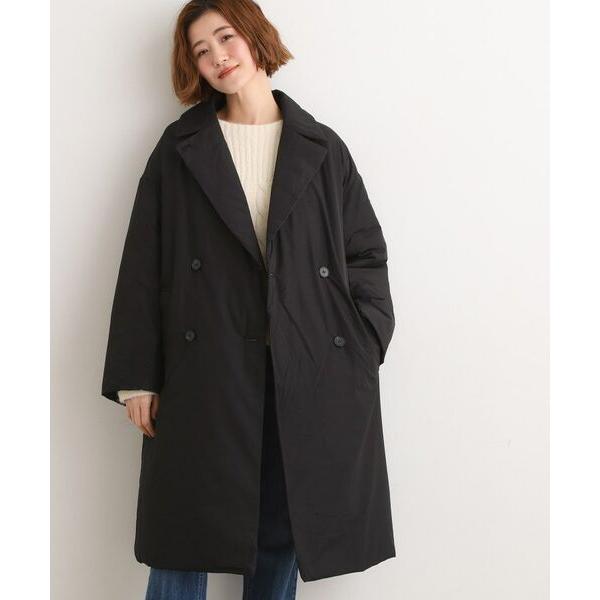 grove / グローブ すっきり見え、ステッチレス中綿コート