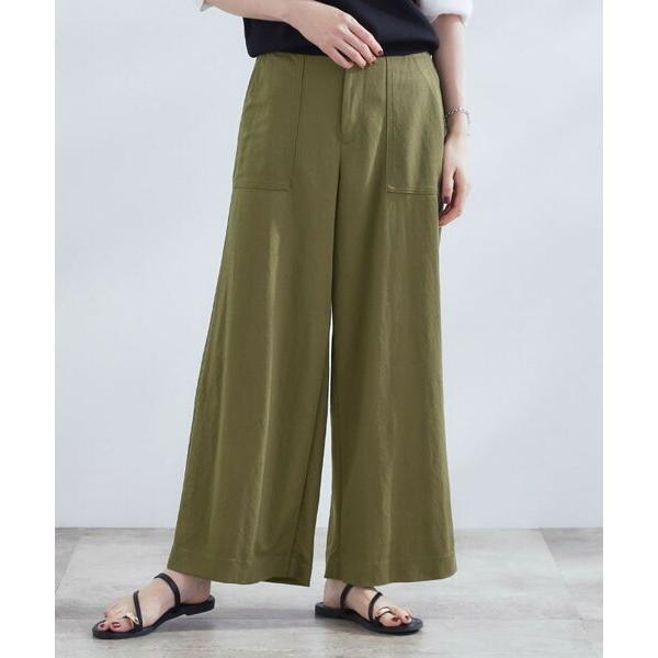 grove / グローブ 【接触冷感】見た目はきちんと、着心地はらくちん クロップドベイカーパンツ