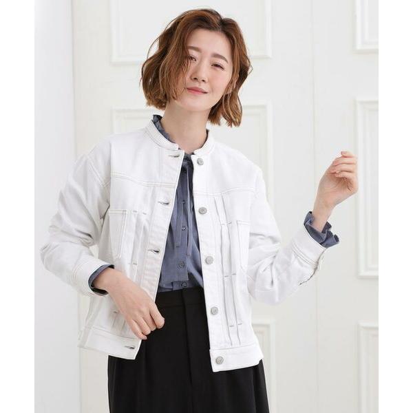 grove / グローブ 着心地軽やか、動きやすいストレッチデニムジャケット