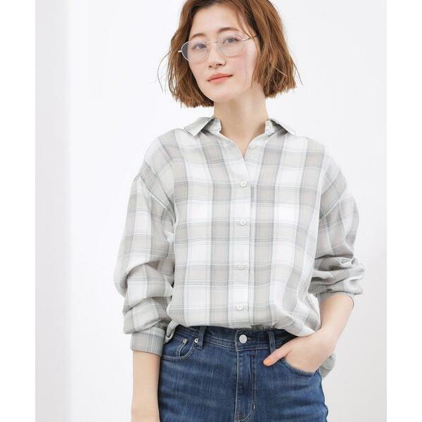 grove / グローブ 【大人の抜け感】オンブレーチェックシャツ