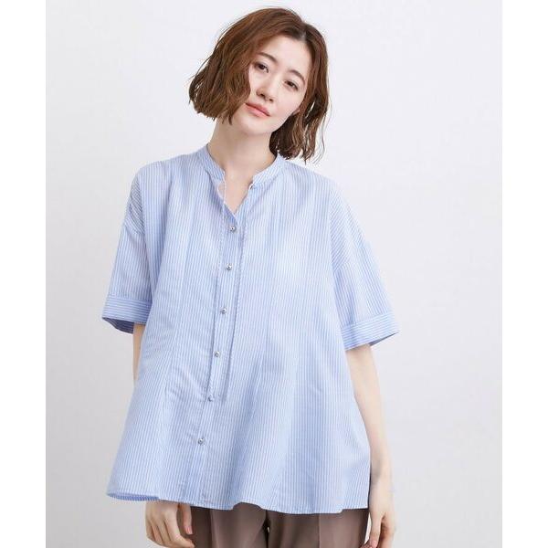 grove / グローブ 【洗濯機OK・ひんやり】さらっと軽やか、夏のフレアシャツ