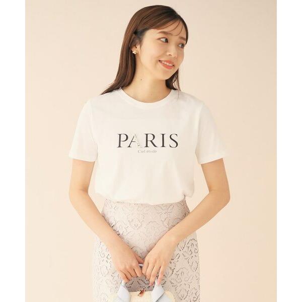 index / インデックス PARISパール調デザインTシャツ【洗濯機洗い可】