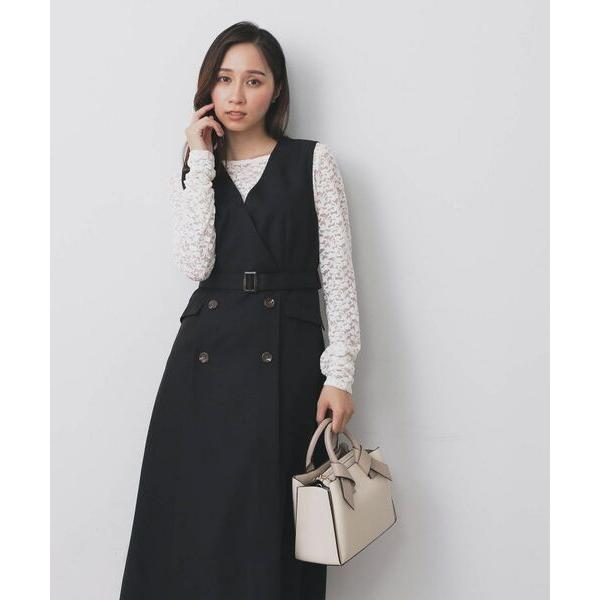 index / インデックス トレンチディティールワンピース【洗濯機OK/イージーアイロン/防シワ】
