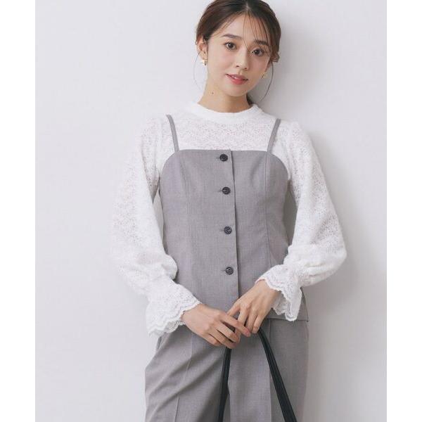 index / インデックス ウールライクストレッチキャミビスチェ/セットアップ対応【洗濯機OK】