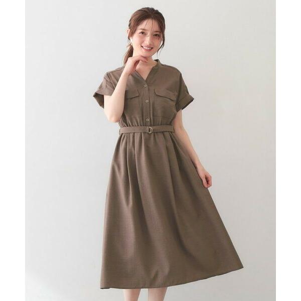 index / インデックス ダブルポケットスキッパーワンピース【防シワ／洗濯機OK】《XS〜3L／...
