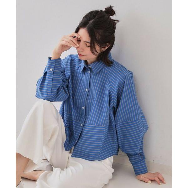 OPAQUE.CLIP / オペーク ドット クリップ 《andGIRL掲載》ストライプフォルムシャ...