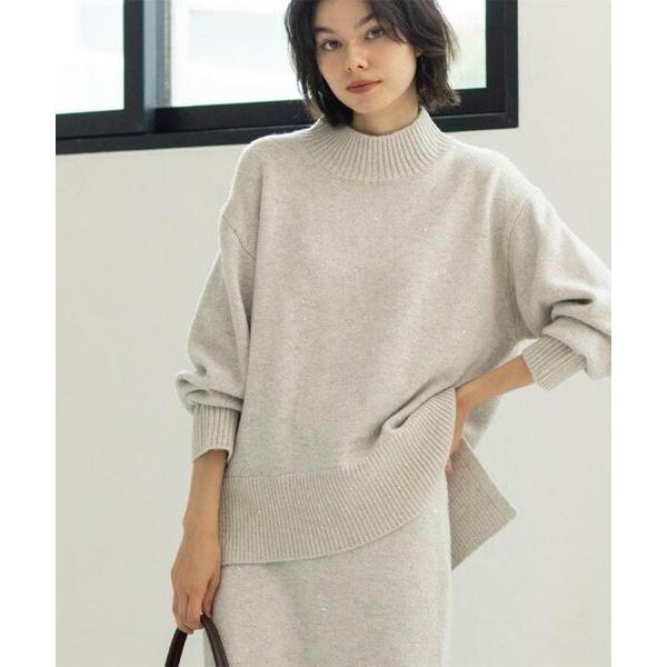 OPAQUE.CLIP / オペーク ドット クリップ ラメスパンコールハイネックニット/セットアッ...