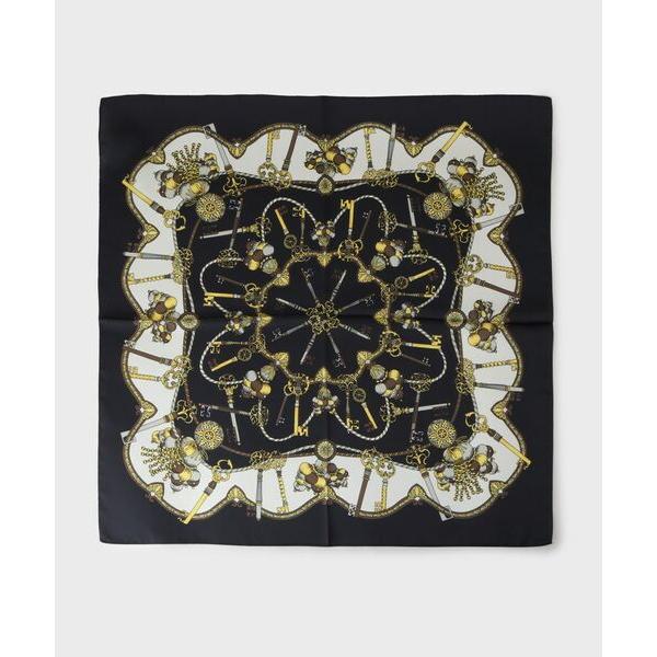 OPAQUE.CLIP / オペーク ドット クリップ アンティーク柄スクエア大判スカーフ