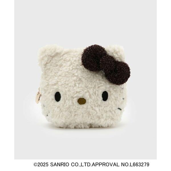 OPAQUE.CLIP / オペーク ドット クリップ 【ハローキティ】フェイス型ふわふわポーチ
