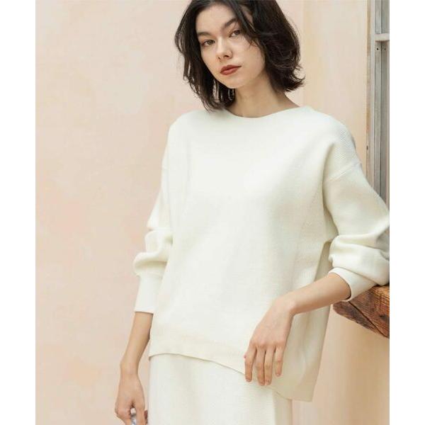 OPAQUE.CLIP / オペーク ドット クリップ サイド編地切替ニットトップス/セットアップ対...