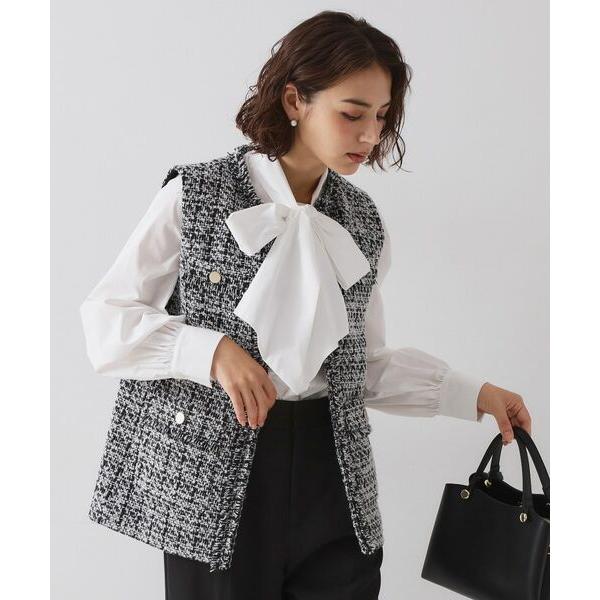 OPAQUE.CLIP / オペーク ドット クリップ ≪通勤・セレモニー対応≫ツイードジレ【洗える...