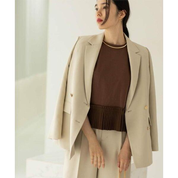 OPAQUE.CLIP / オペーク ドット クリップ 金ボタンダブルブレストテーラードジャケット/...