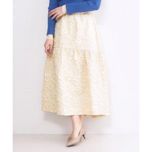 OPAQUE.CLIP / オペーク ドット クリップ ふくれジャカードティアードスカート【洗濯機OK】