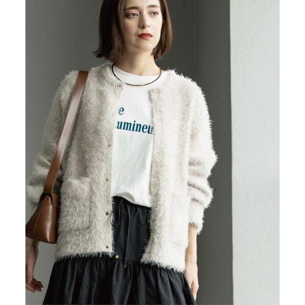 OPAQUE.CLIP / オペーク ドット クリップ シャギーミドルカーディガン【洗濯機OK】《6...