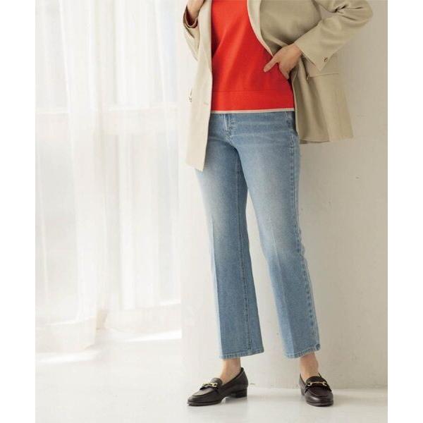 OPAQUE.CLIP / オペーク ドット クリップ ストレッチセミフレアデニム【洗濯機洗い可】《...