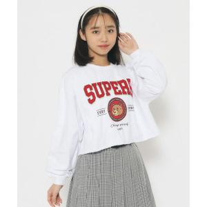 PINK-latte / ピンク ラテ クマカレッジロングTシャツ｜selectsquare