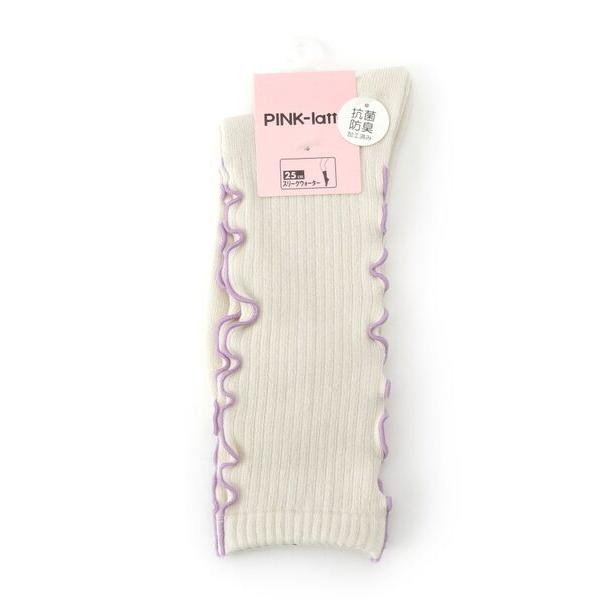 PINK-latte / ピンク ラテ 【抗菌消臭／25cm丈】メローソックス