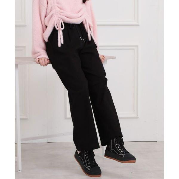 PINK-latte / ピンク ラテ 裏起毛イージーロングパンツ