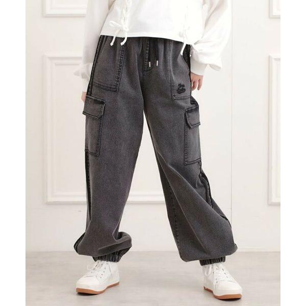 PINK-latte / ピンク ラテ ラインデニムカーゴパンツ