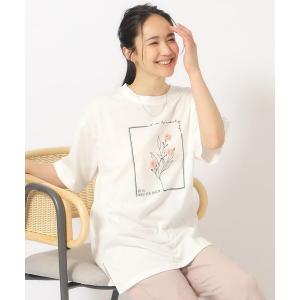 SHOO・LA・RUE / シューラルー ひと味違う着こなしが叶う フラワーモチーフBIGTシャツ｜selectsquare