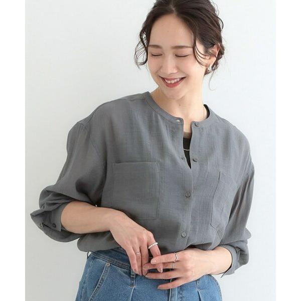 SHOO・LA・RUE / シューラルー 【高レビュー】大人のシアー感 バンドカラーシャツ