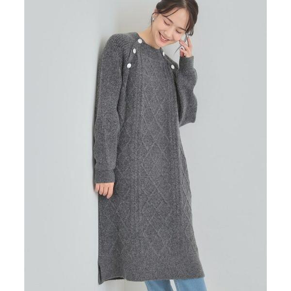 SHOO・LA・RUE / シューラルー 【着丈選べる】ケーブル柄ニットワンピース