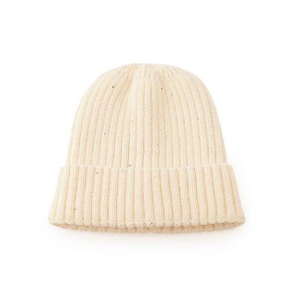 SHOO・LA・RUE / シューラルー スパンコールリブニット帽