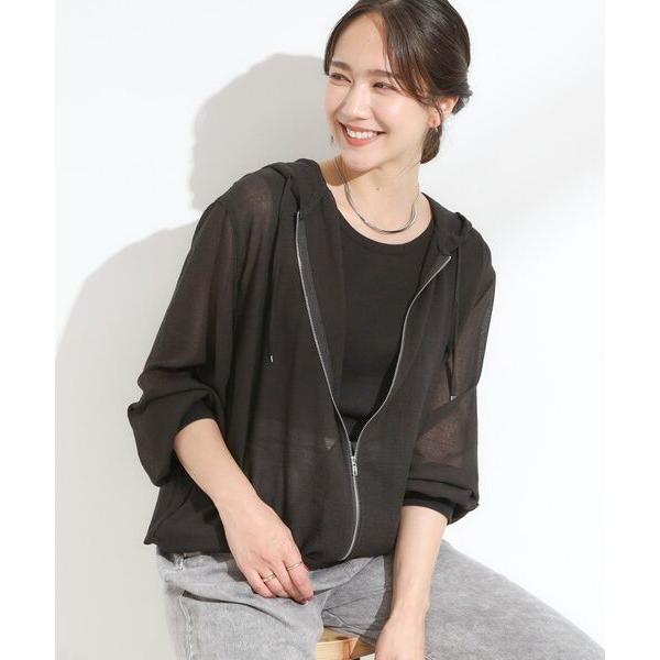 SHOO・LA・RUE / シューラルー 【S-LL】柔らかシアーでこなれるフーディブルゾン