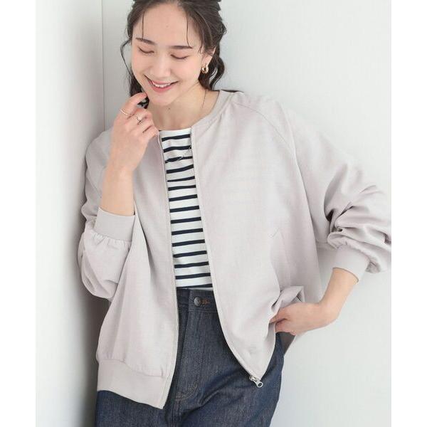 SHOO・LA・RUE / シューラルー 【洗濯機可/S-LL】さらっと快適　麻調ゆるリブブルゾン