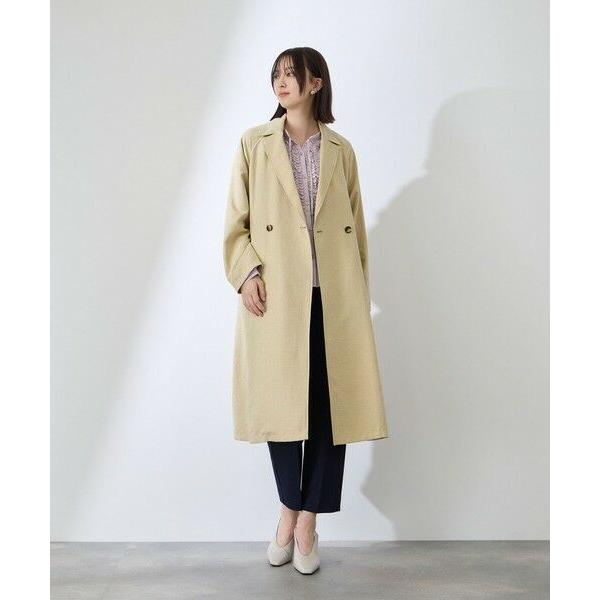 QUEENS COURT / クイーンズコート スウェードライクピーチガウントレンチコート