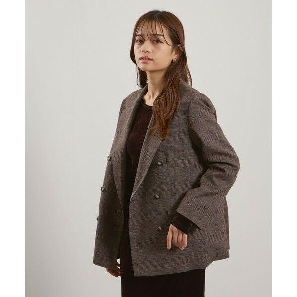 QUEENS COURT / クイーンズコート マルチグレンチェックテーラードジャケット≪手洗い可能...