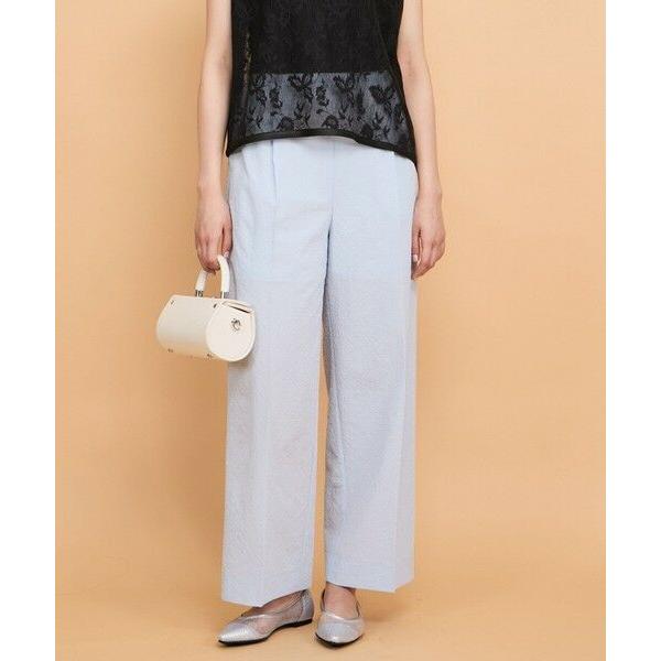 QUEENS COURT / クイーンズコート カラミタンブラーワイドパンツ≪手洗い可能≫