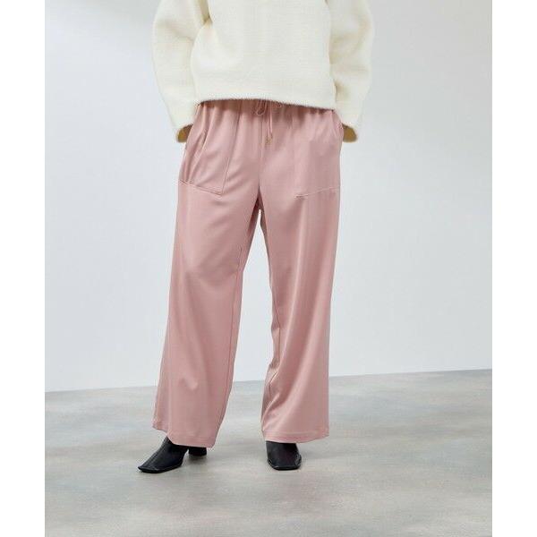 QUEENS COURT / クイーンズコート スポンディッシュサテンイージーパンツ≪手洗い可能≫