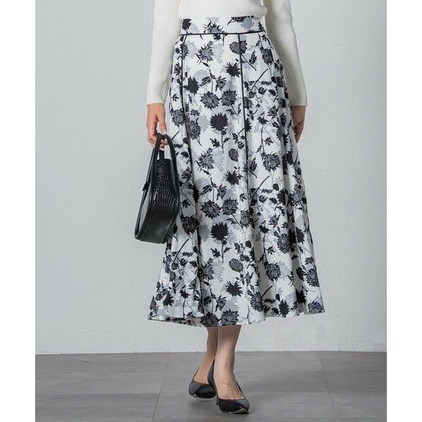 QUEENS COURT / クイーンズコート ダリアプリントスカート