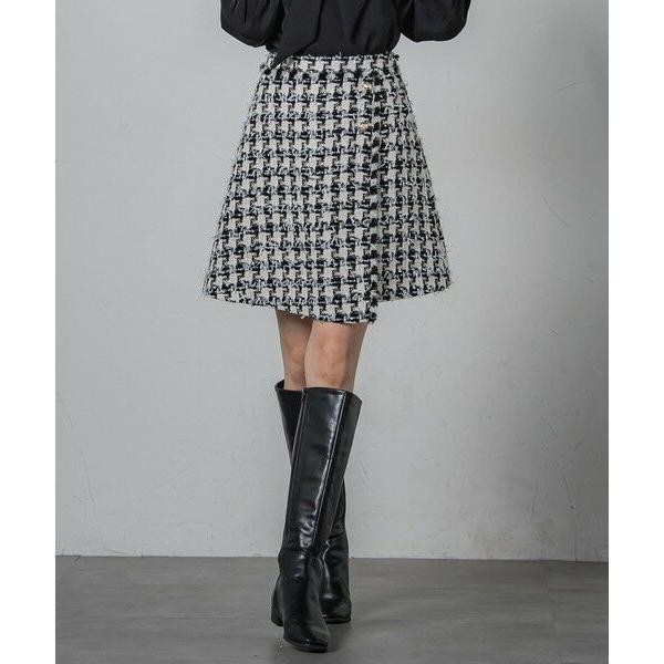 QUEENS COURT / クイーンズコート 千鳥ツイードミニスカート≪セットアップ対応≫