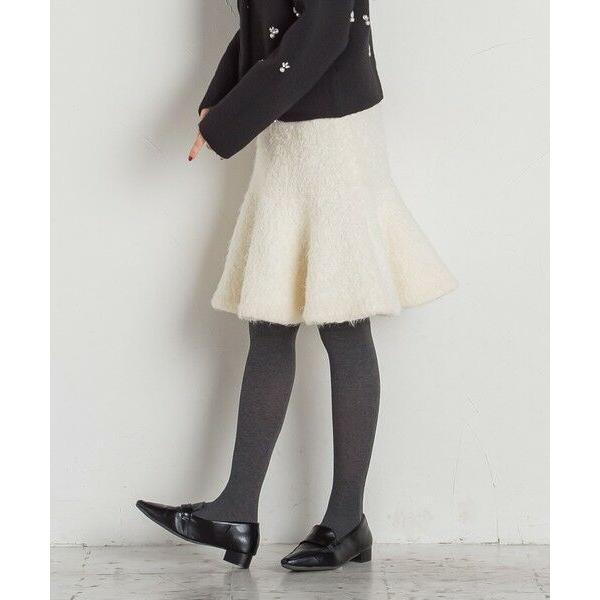 QUEENS COURT / クイーンズコート プードルファーフレアミニスカート