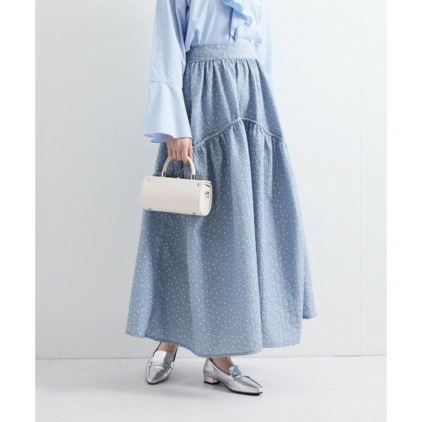 QUEENS COURT / クイーンズコート ドットフレアギャザースカート≪手洗い可能≫