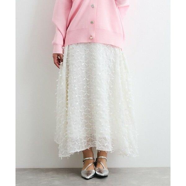 QUEENS COURT / クイーンズコート リボンモチーフシフォンスカート≪手洗い可能≫