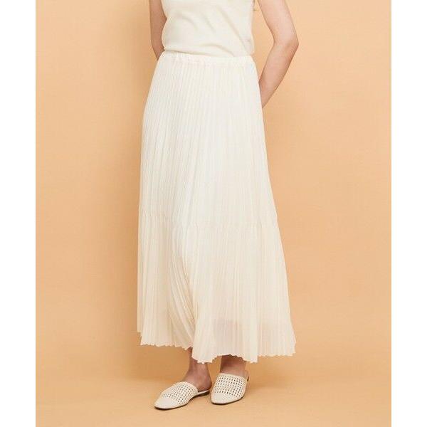 QUEENS COURT / クイーンズコート シアーイレギュラープリーツスカート≪手洗い可能≫