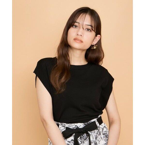 QUEENS COURT / クイーンズコート レーヨンニットフレンチトップス