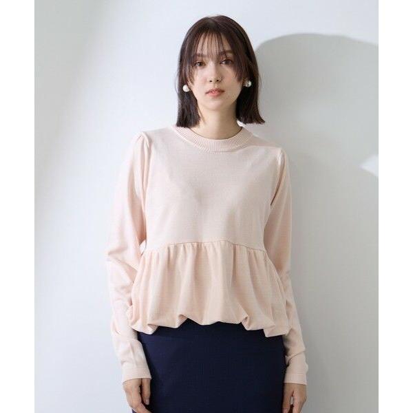 QUEENS COURT / クイーンズコート バルーンヘムニットプルオーバー≪手洗い可能≫