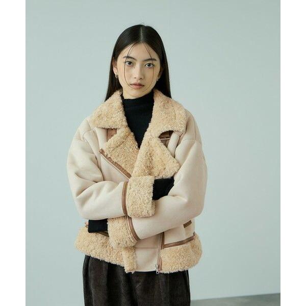 VICKY / ビッキー フェイクムートンボアブルゾン