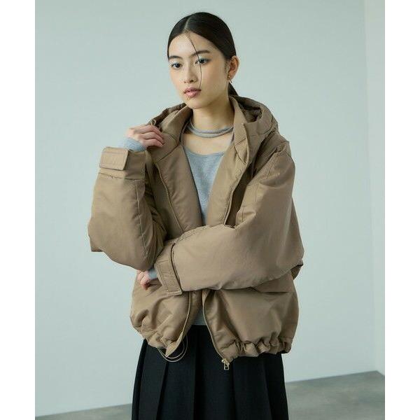 VICKY / ビッキー ナイロン中綿フードMA-1ジャケット≪手洗い可能≫