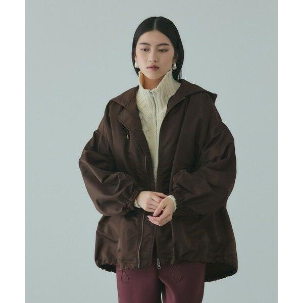 VICKY / ビッキー ボアライナー付きナイロンフーディブルゾン≪洗濯機で洗える≫