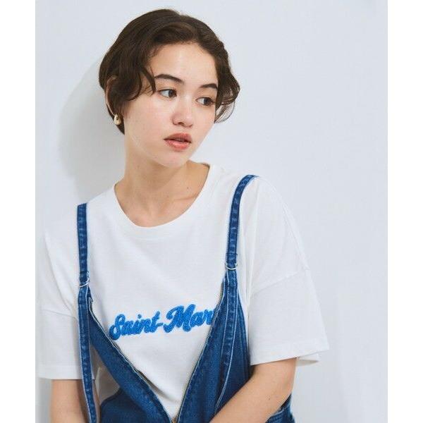 VICKY / ビッキー さがら刺繍ロゴTシャツ≪洗濯機で洗える≫